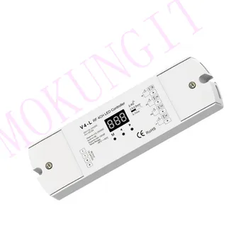 

4CH*5A 12-24VDC CV Controller V4-L Dimming/color temperature/RGB/RGBW 4 in 1 V4-L controller 2.4GHz RF Wireless Reciever V4-L