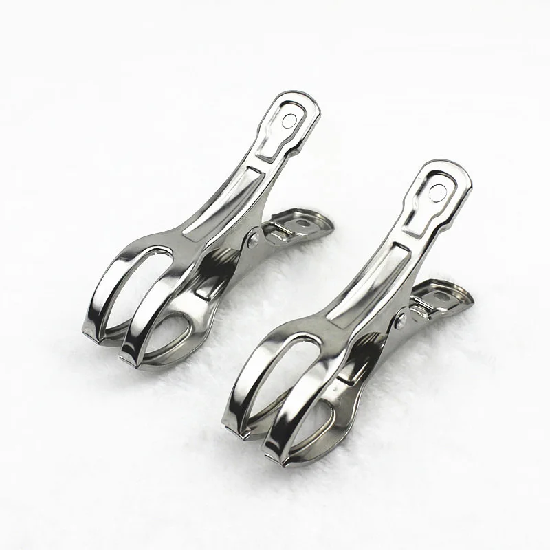 

Sturdy and durable stainless steel clip large clothespin windproof drying clips socks and clothes pants hanger clip