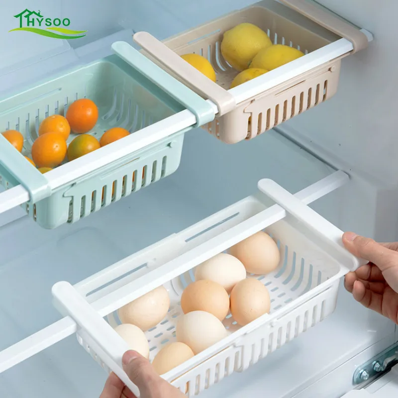 

Kitchen storage refrigerator partition storage rack kitchen multi-purpose fresh-keeping rack refrigerator layered shelf