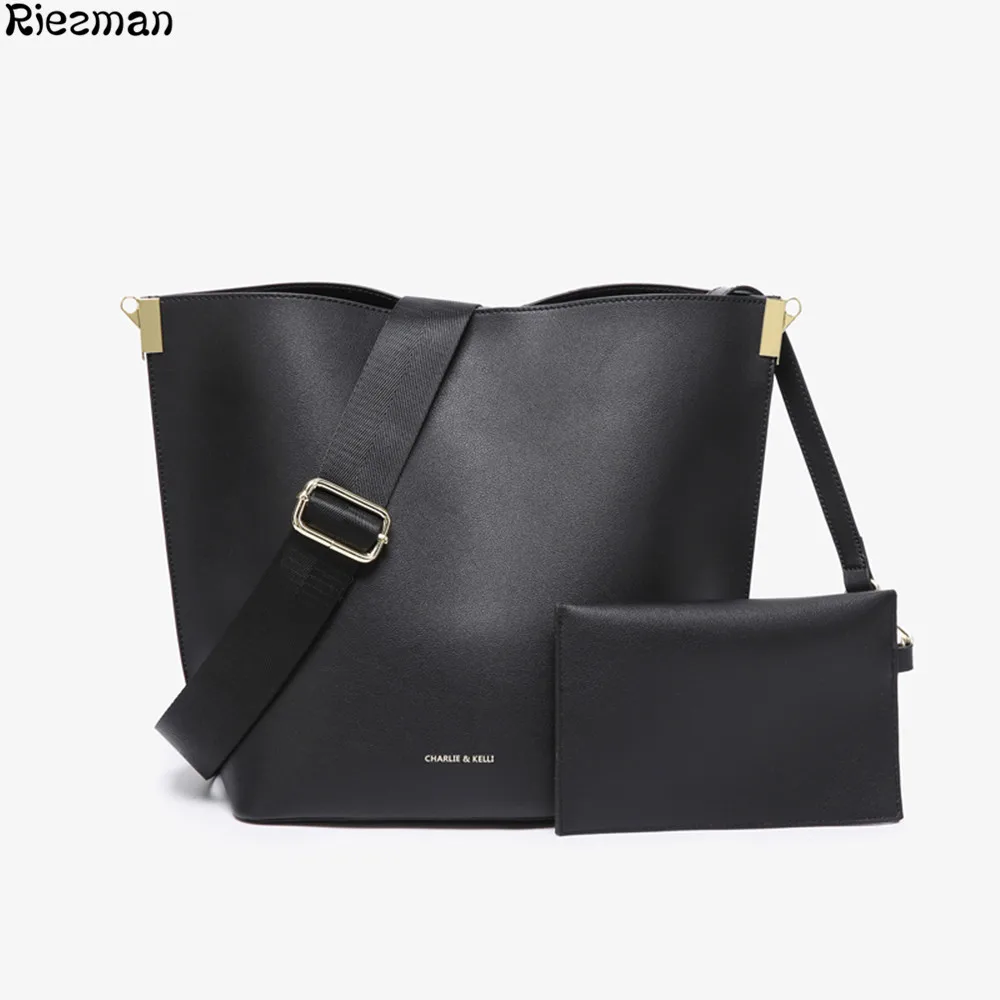 

Dropshipping New Brand Women Shoulder Bag Large Capacity Bucket Handbags Quality PU leather Fashion Top-Handle Bag bolsa feminin