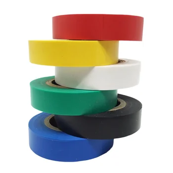 

10pcs PVC Color Electrical Tape Wear-resistant Fire-resistant Electrical Insulation Tape Waterproof Color Tape