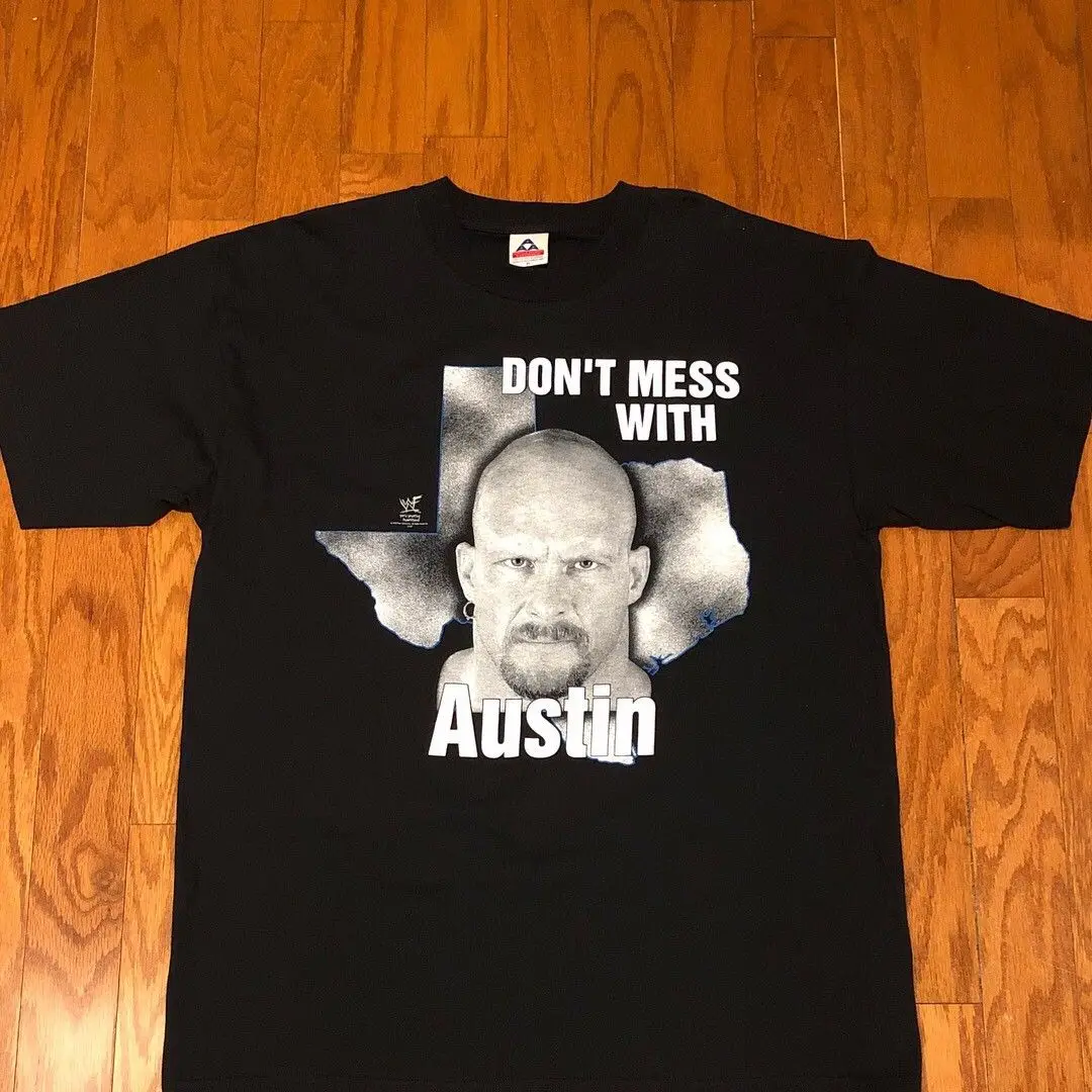 Винтажная Футболка BNWOT 1998 WWF Stone Cold Не связывайтесь с Остин крутая Повседневная