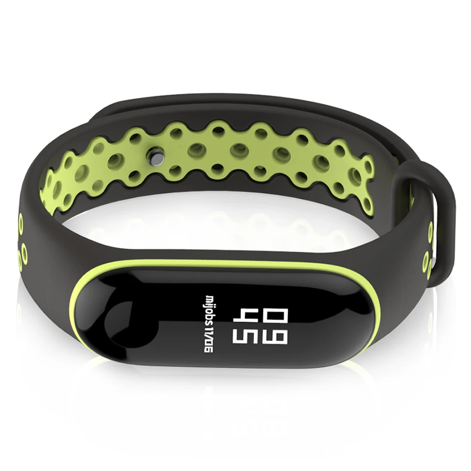 Спортивный силиконовый ремешок для Xiaomi Mi band 4 браслеты mi 3 аксессуары
