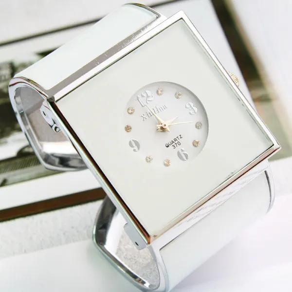 Бренд XIRHUA, женские модные кварцевые часы с квадратным циферблатом, Подарочные часы для дам, студенческие повседневные часы-браслет, Relogios Feminino - Цвет: As Picture