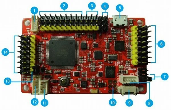 F14586-C APM2.8 APM 2,8 RC Мультикоптер Контроллер полета плата с чехлом 6 м gps-компас для DIY FPV RC Дрон мультиротор