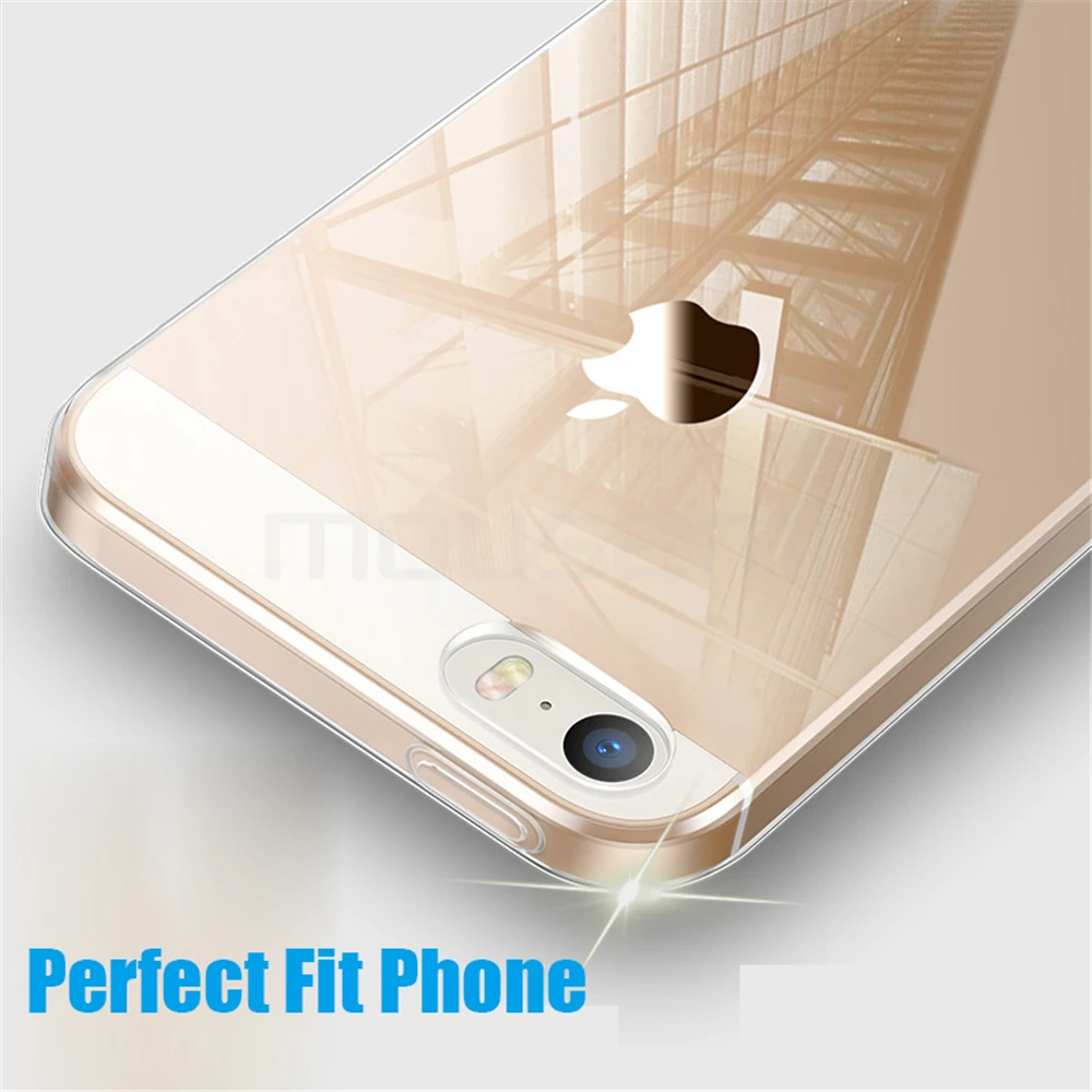 MOUSEMI For iPhone 5s se Case Silicone Transparent Clear Soft TPU Phone Cases For iPhone 5 Luxury Thin Coque 5S For iPhone Case (2)