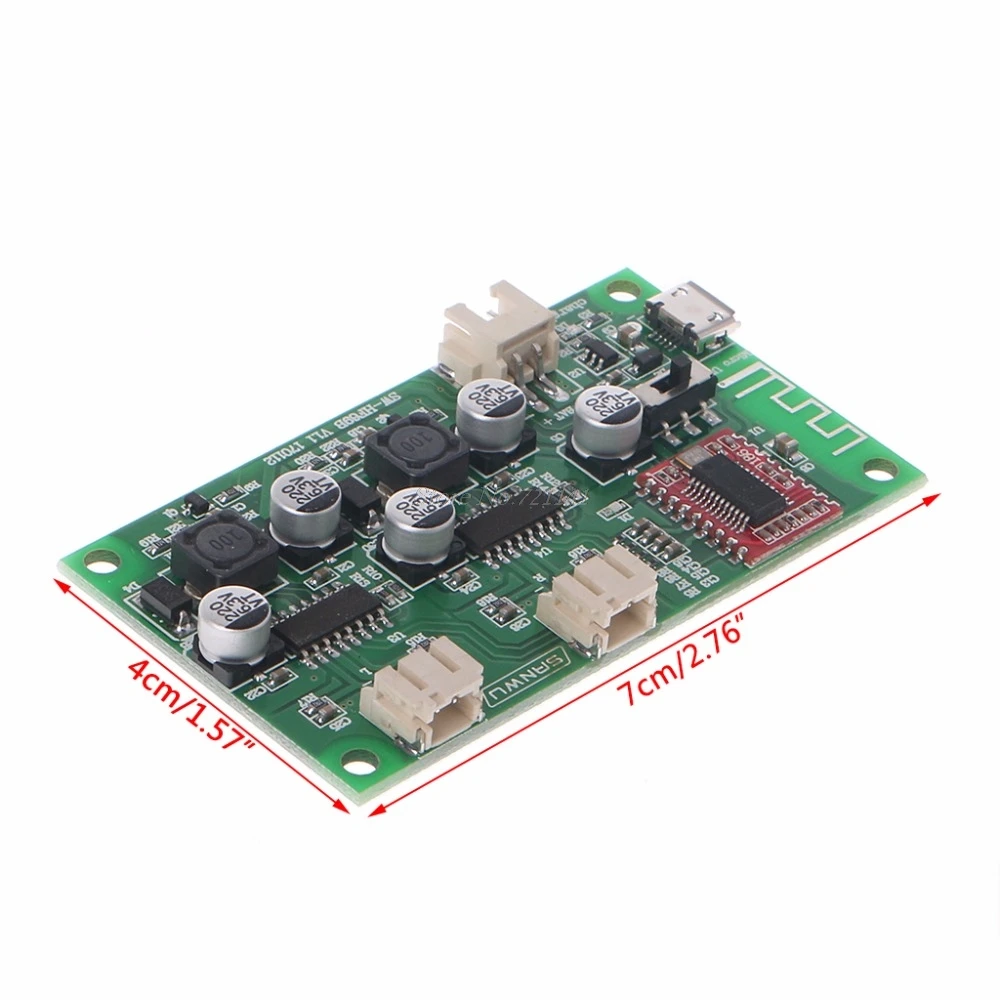 HF69B 6 Вт + двухканальный стереозвук с Bluetooth динамик усилитель мощности плата