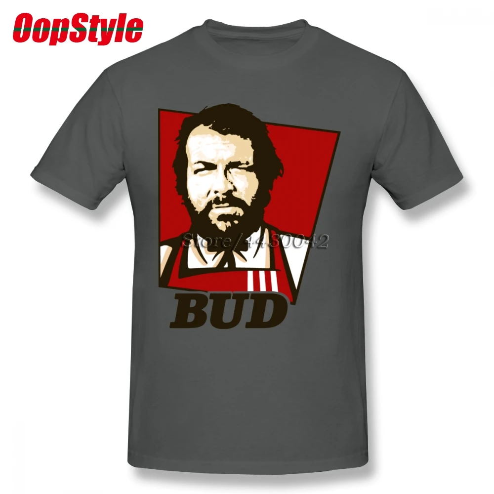 

Bud Spencer T-shirt For Men Dropshipping Summer Short Sleeve Cotton Plus Size Custom Team Tee 4XL 5XL 6XL