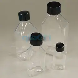250 мл культуры клеток колбу наклонена с винт Кепки образец бутылки Laborary Стекло Ware
