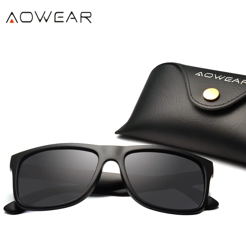 AOWEAR унисекс зеркальные солнцезащитные очки с зеркальным покрытием для мужчин и