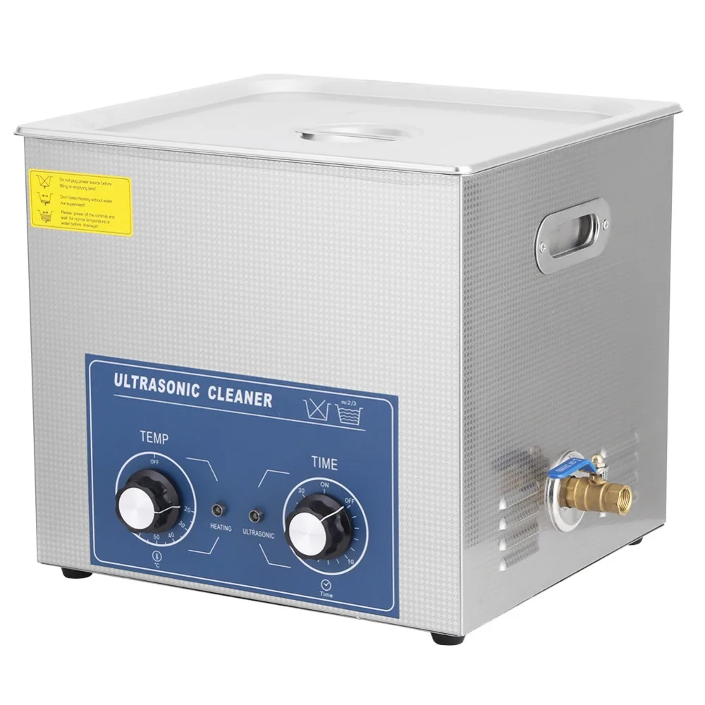 420W 19L Stainless Steel Mechanical Ultrasonic Cleaner Machine Heated