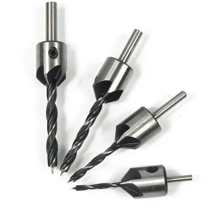 4 шт. сверла для зенковки 3/4/5/6 мм|flute countersink drill|flute drill bitcountersink bit |