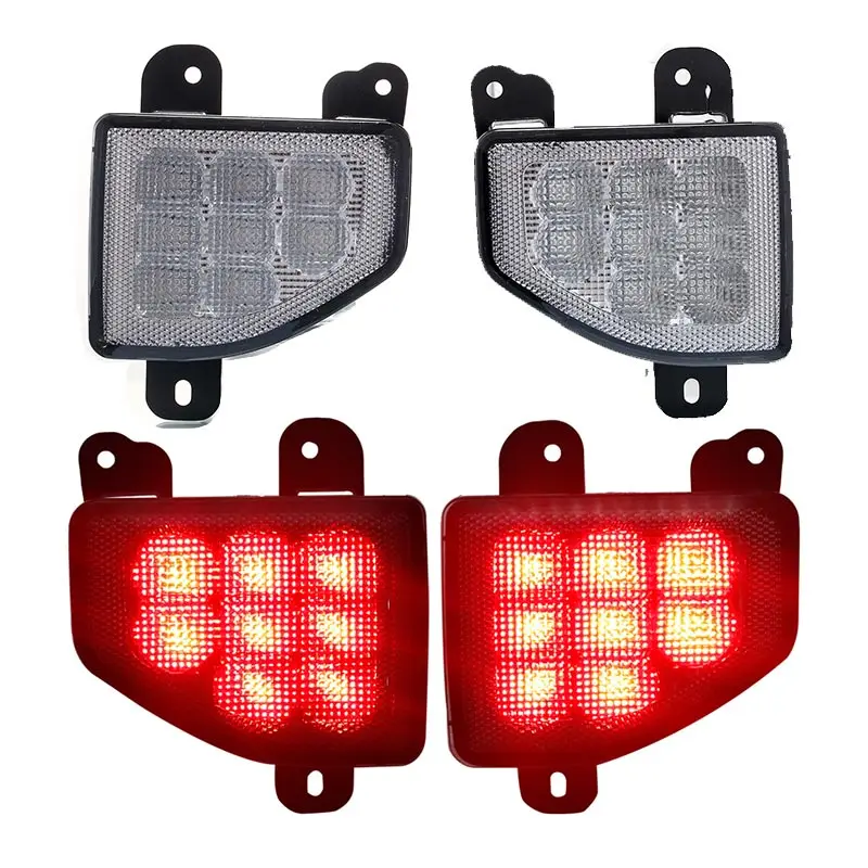 Pair Led Rear Bumper Fog Parking Reverse Brake Lights Lamp For Jeep Wrangler JL 2018 2019      未标题-2