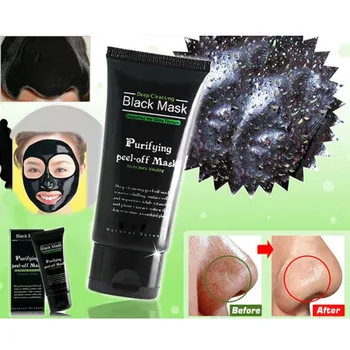 

Black Mask Peel Off Bamboo Charcoal Purifying Blackhead Remover Mask Deep Cleansing for AcneScars Blemishes Wrinkles Facial
