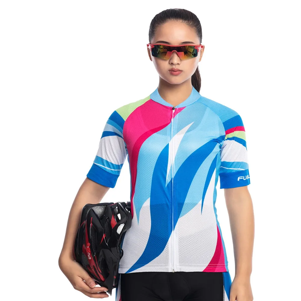 

FUALRNY 2018 Pro Team High quality New color Women's Cycling Jersey Bike Bicycle Comfortable Outdoor Ladies Shirts