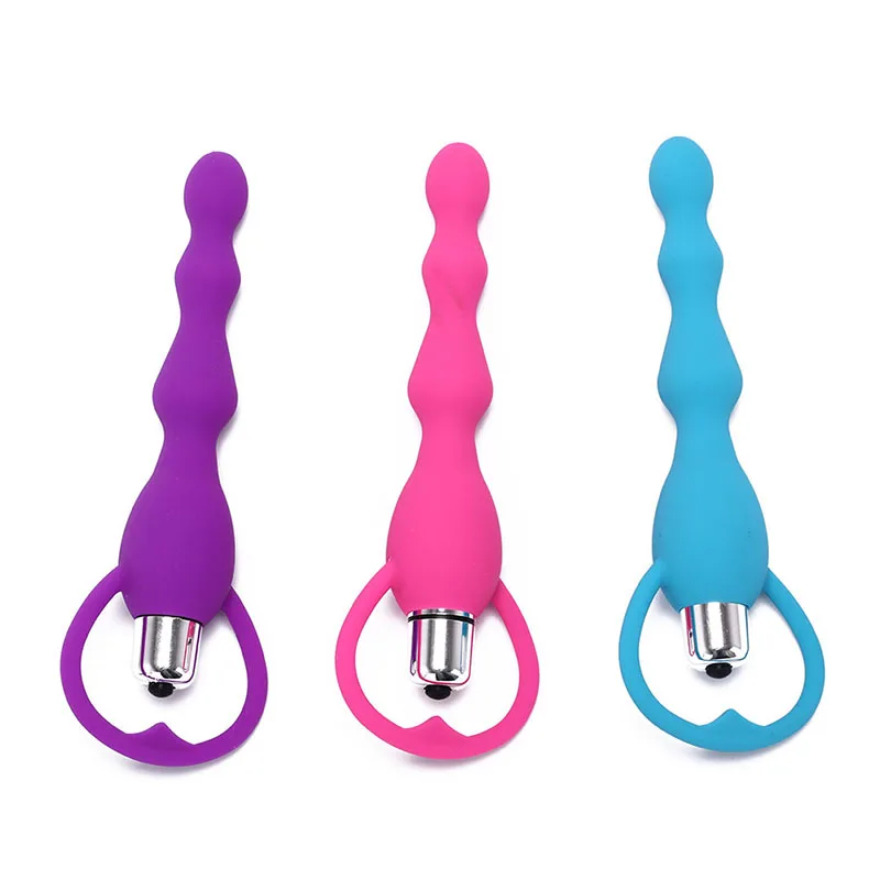 Adult Products Anal Vibrator, Sexo Long Anal Plugs Beaded Erotic Toys Adult Products for Women and Men