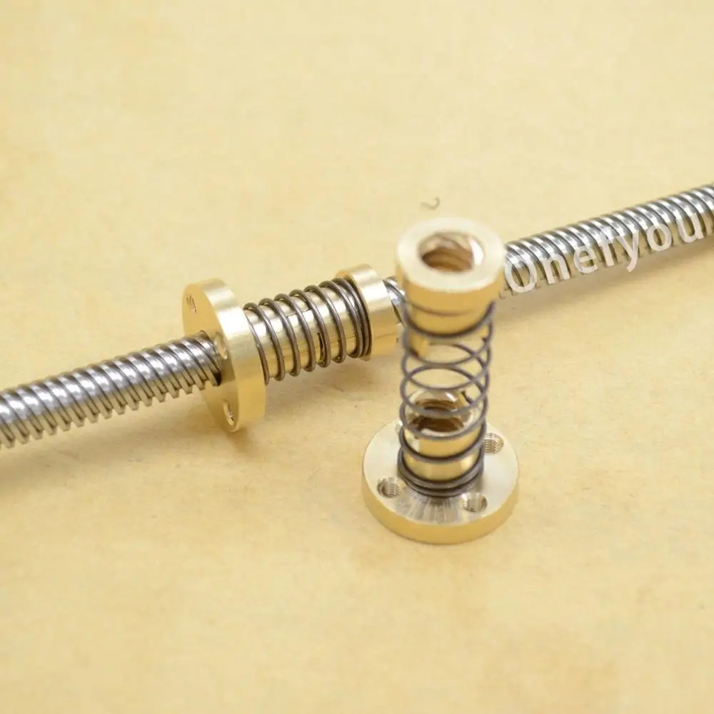 1pcs Tr8x8 Antibacklash Spring Loaded Nut For 8mm Acme Threaded Rod Lead Screws 3d Printer 3d