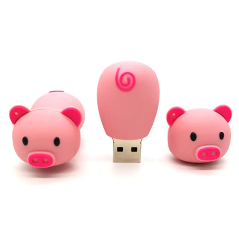 Высокоскоростной флеш накопитель с милой Свинкой из мультфильма Usb 4G/8G/16G/32G/64 GB u