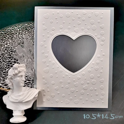 

Heart Frame Cutting Dies and Embossing Folder Set for DIY Scrapbooking Paper Craft/Card Making /Home Decoration