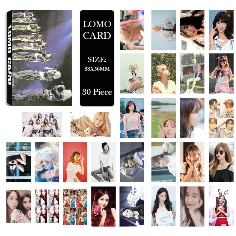 Youpop KPOP Девушки поколения Праздничная ночь SNSD альбом ломо карты K-POP Новая мода самодельная бумажная фото карта Фотокарта LK507
