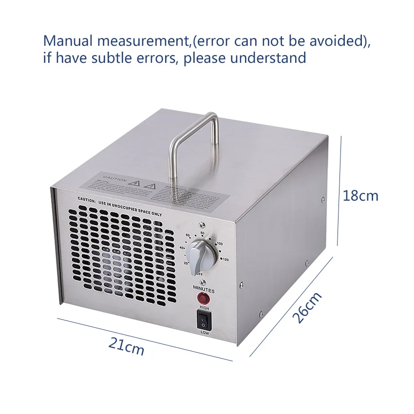 1 шт. 3,5-7,0 г Регулируемый очиститель озонатор из нержавеющей стали для дома и промышленности машина для очистки и стерилизации воздуха