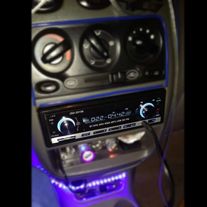 DeckYard автомобильное радио Bluetooth V2.0 Авторадио JSD-20158 стерео аудио в тире fm-радио USB MP3 MMC WMA радио mp3-плеер