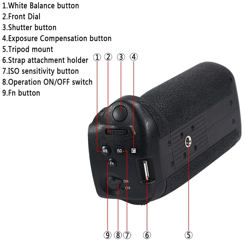 Вертикальный состав батарейного отсека для цифровой камеры Panasonic Gh5 Gh5S Lumix Gh5 как Dmw-Blf19 Blf19E