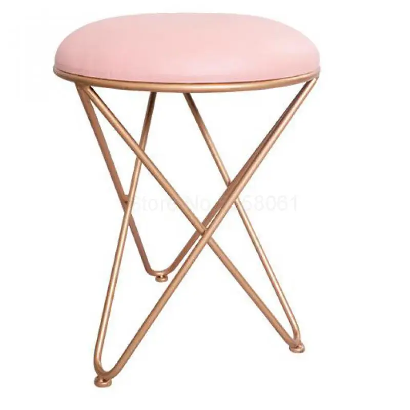 

Modern Simple Bedroom Princess Girl Heart Dressing Table Stool Nordic Net Red Ins Makeup Chair European Nail Chair