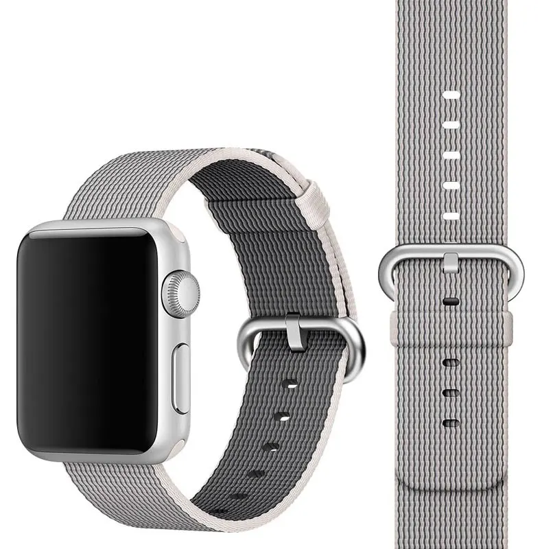 Нейлоновый ремешок для Apple Watch 42 мм 44 мм iWatch 38 мм 40 мм тканевый нейлоновый wacthband ремень браслет Apple watch 4 3 2 1