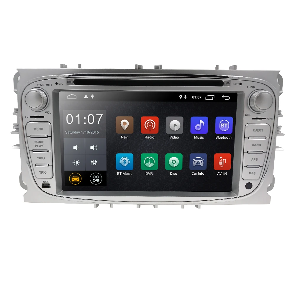 Clearance Quad Core Android 9.0 2 din Car multimedia Player for FORD FOCUS Mondeo S-MAX C-MAX Galaxy kuga GPS stereo 1