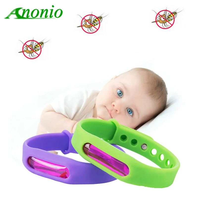 

Mosquito Repellent Bracelets Protection 100% Natural Waterproof Silicone Deet-Free Plant-Based Oil Band Mosquito Repellent 0D