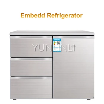 Cheap Household Embedded Refrigerator Kitchen Freezer Fridge Multi-door Refrigerator Horizontal Type Electric Refrigerator BCD-210CV