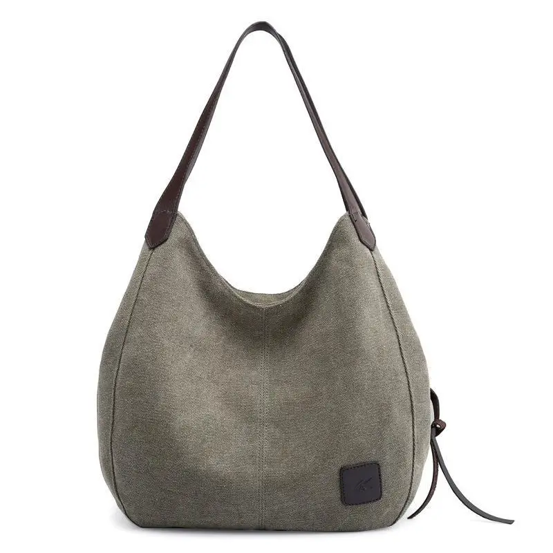 

Vintage Canvas Hobo Handbag Shopping Tote Shoulder Sling Bag Women Purse