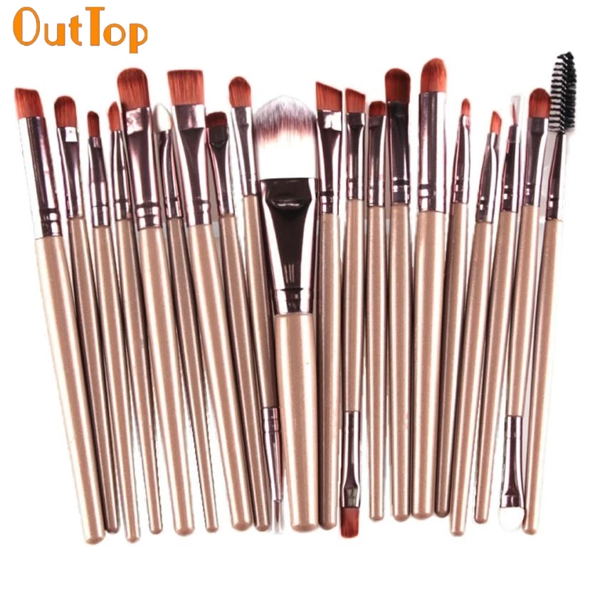 Набор мягких кистей для макияжа OutTop Love Beauty 20 шт./компл. наборы теней век основы