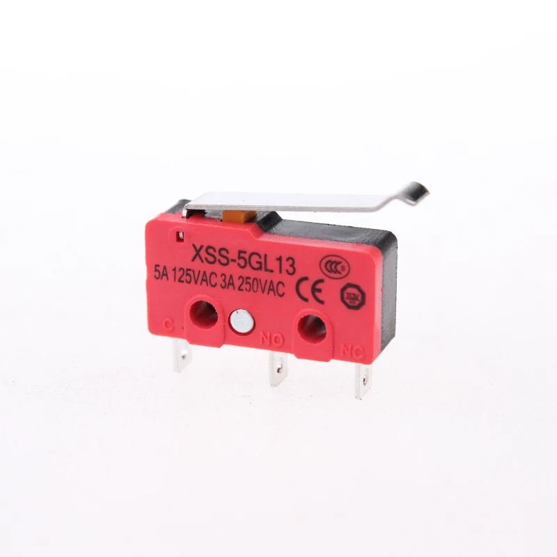 10pcs Miniature Basic Micro Switch SPDT Simulated R Lever Type XSS-5GL13 