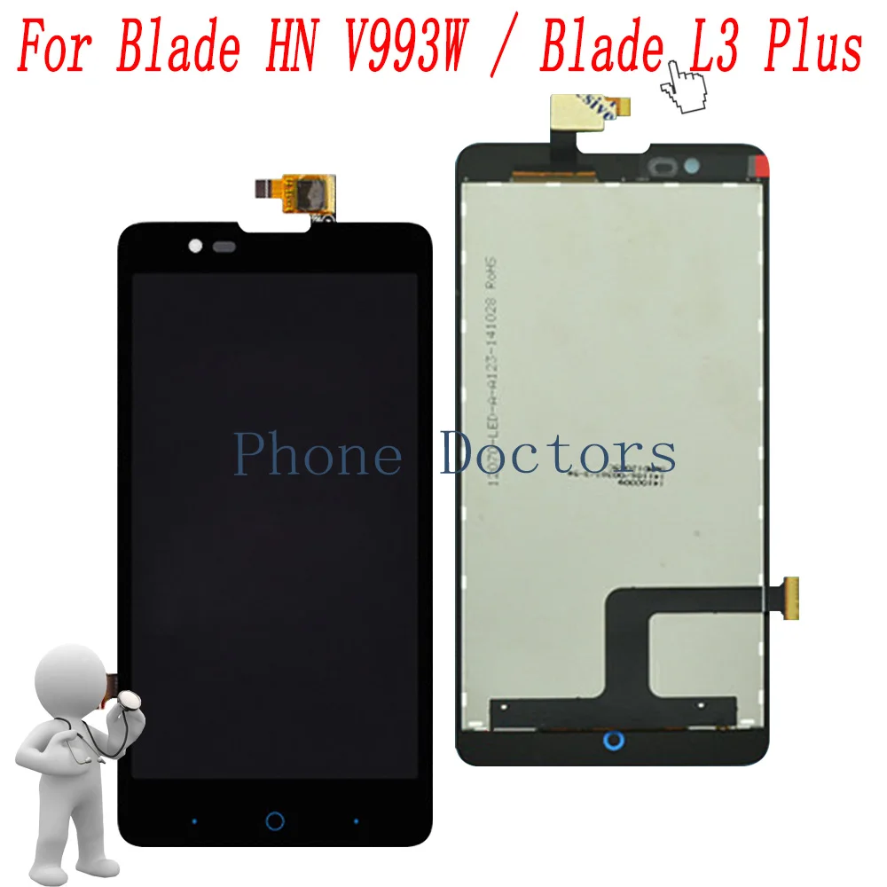 

5.0'' Full LCD DIsplay + Touch Screen Digitizer Assembly For ZTE Blade HN V993w / Blade L3 plus /V5 V9180 N9180 U9180 V5S N918ST