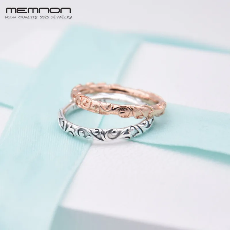 

2018 New Autumn Regal Beauty Rings 925 sterling Silver rings for women silver 925 jewelry rose ring anillos Memnon fine Jewelry