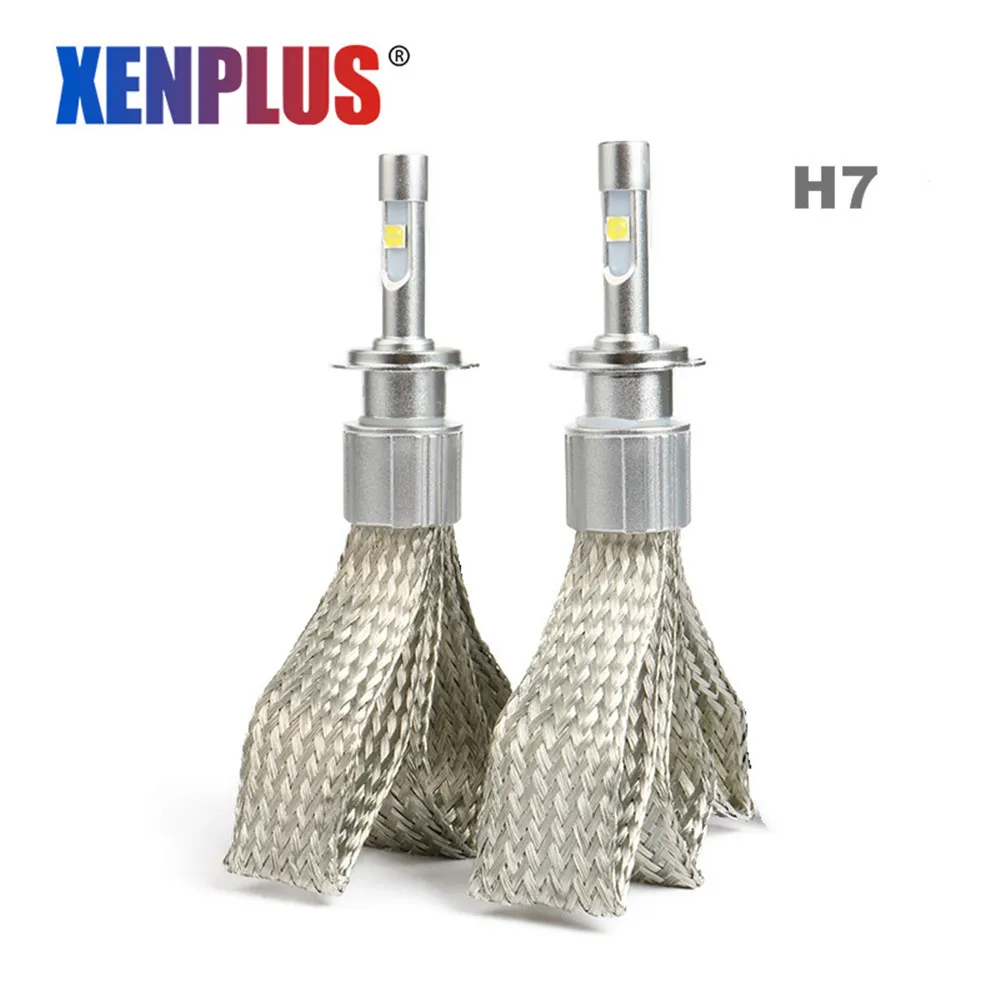 Xenplus H7 Автомобильные фары Cree XHP50 чип D2S H1 H3 H11 9005 HB3 HB4 H27 9006 H4 Hi Lo луч Светодиодная лампа для автоматического R5 9600LM 80 W 12 V