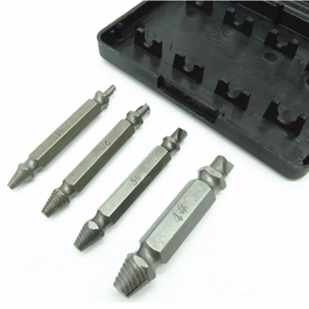 Double Ended Damaged Screw Extractor Drill Bits For Metal D