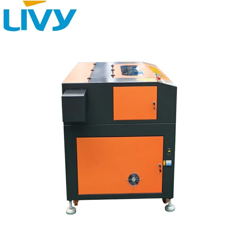 80 watt RECI laser tube CO2 laser engraving and cutting machine with compatible software coreldraw and autocad and photoshop