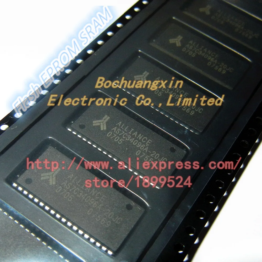 

Free Shipping AS7C34096-20JC AS7C34096 20JC SOJ36 3.3V 512K X8 CMOS SRAM