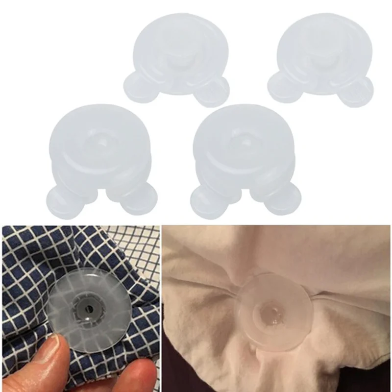 

4Pcs Blankets Quilt Clip Fixer Durable Plastic Leaf Comforter Bed Duvet Donuts Holders Bed Sheet Clips Blankets Quilt Fixer Clip