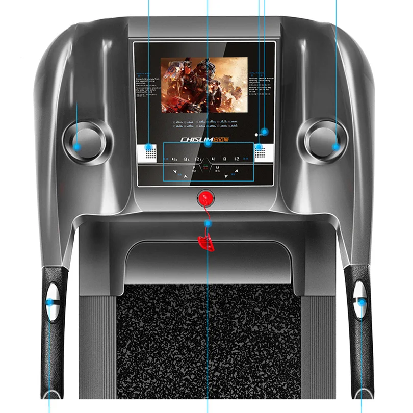 CHISLIM тренажер оборудование для фитнеса ультра-Тихая электрическая многофункциональная складная беговая дорожка ручное оборудование для похудения