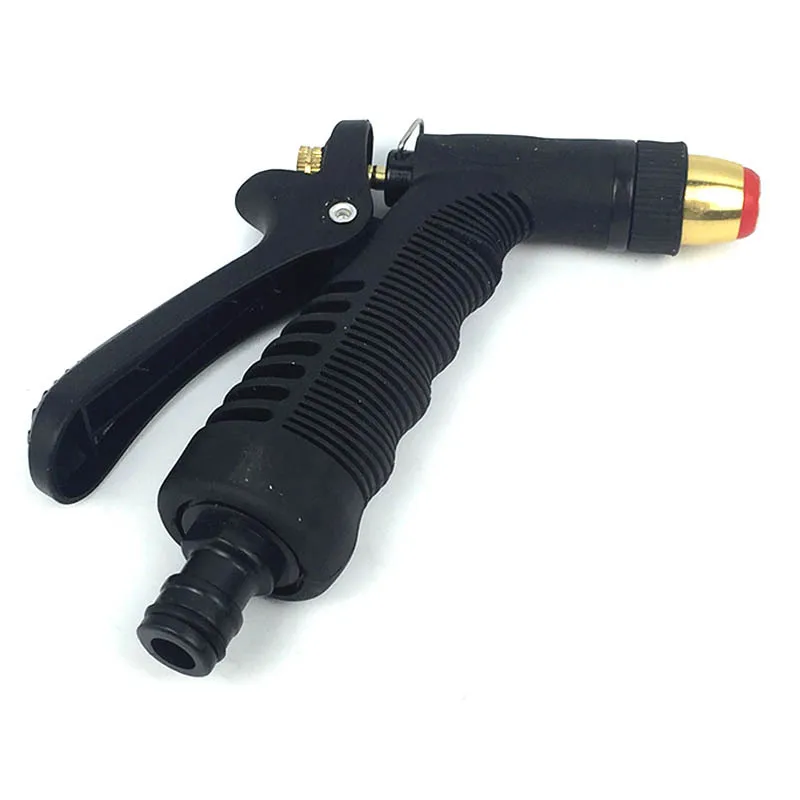 Портативный перемещаемый садовый шланг пистолет-распылитель высокого давления оросительное сопло автомобиля пистолет для распыления воды шланг для автомойки садовый водяной пистолет - Цвет: Черный