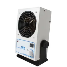 Профессиональный AC ионизирующий вентилятор 440A большой литий-ионный ветровая зона встроенный ионный излучатель метр высокое качество ветер нейтрализатор статического электричества 20 Вт 2,4 M3/мин