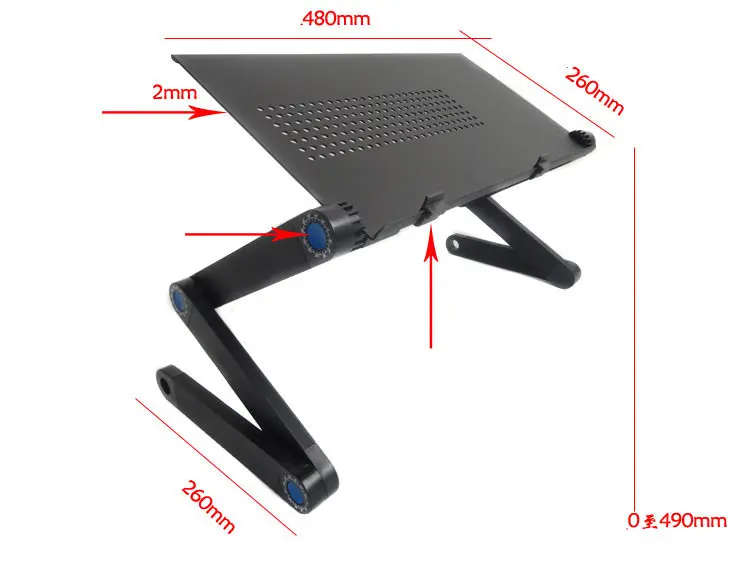 Lazy aluminum alloy folding table Coffee table Computer table Lazy aluminum alloy folding table Coffee table Computer table