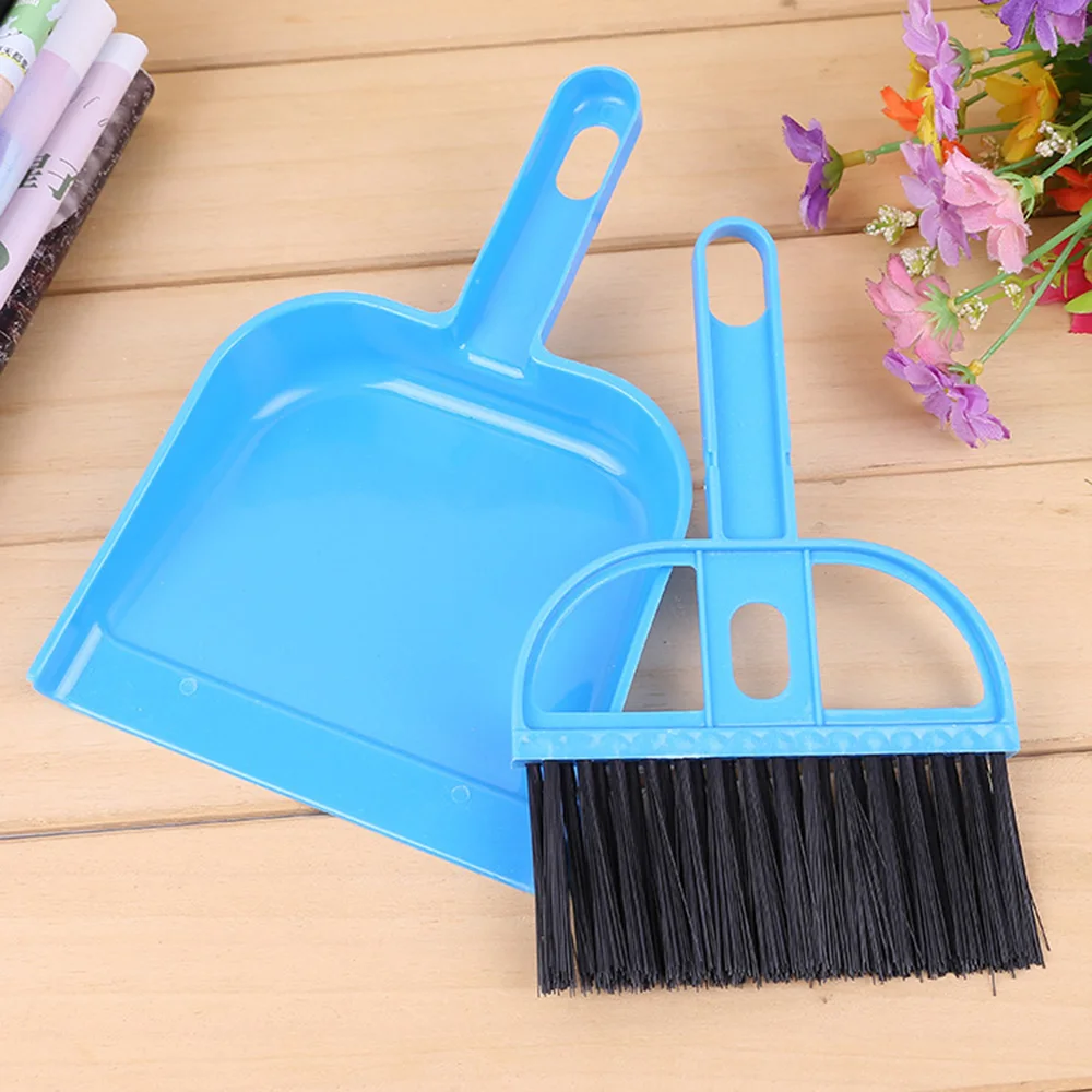 practical Durable And Cheap Mini Desktop Sweep Cleaning Brush Keyboard Brush Desktop Sweep Two-Piece Set Small Broom Dustpan Set