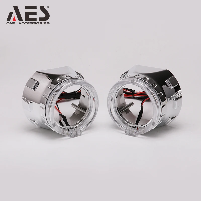 

AES Automotive 2.5 inch mini bi-xenon projector lens with led angeley for H4 H7