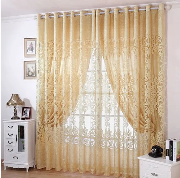 Envío gratis inicio cortinas para windows decoración de tulle de