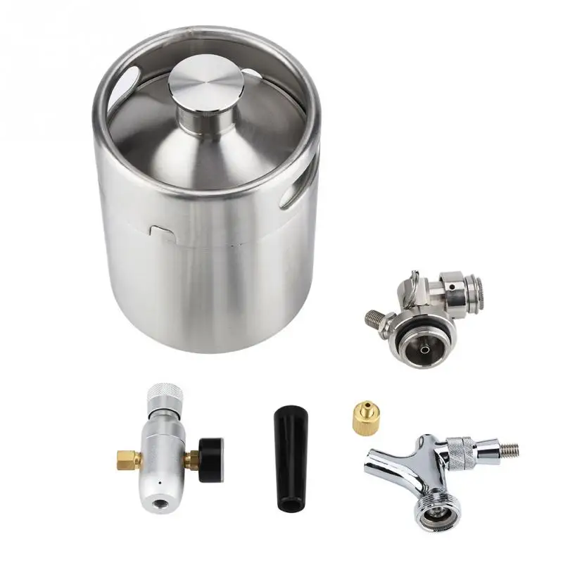 Beste 2L Homebrew Growler Mini Vaatje Rvs Bier Growler Mini biervat, bierfles, vaten Thuis Brouwen Maken Bar Tool